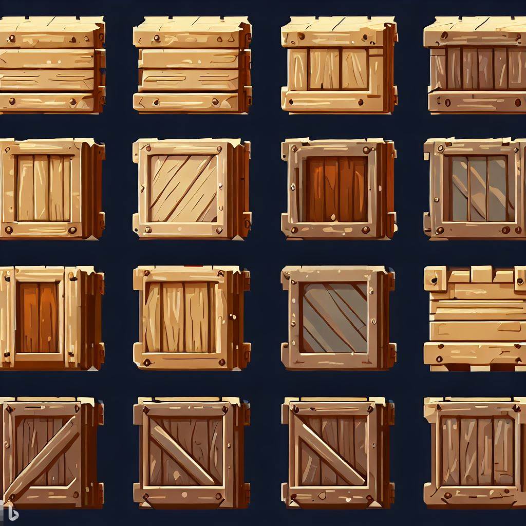 Vectorized Crate Sprites